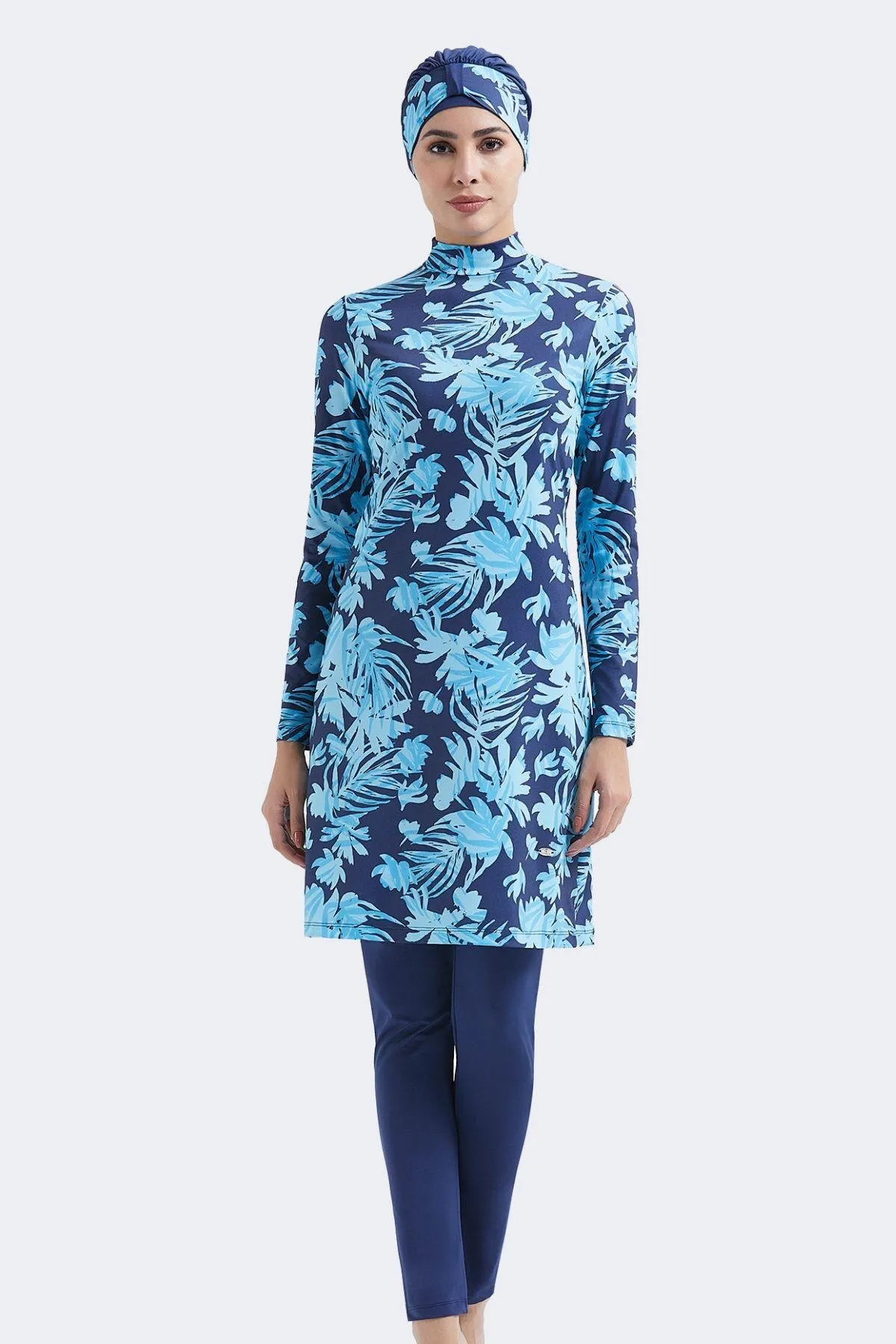 C&City  Vollständig bedeckter Hijab-Badeanzug C12000 Marineblau/Blau