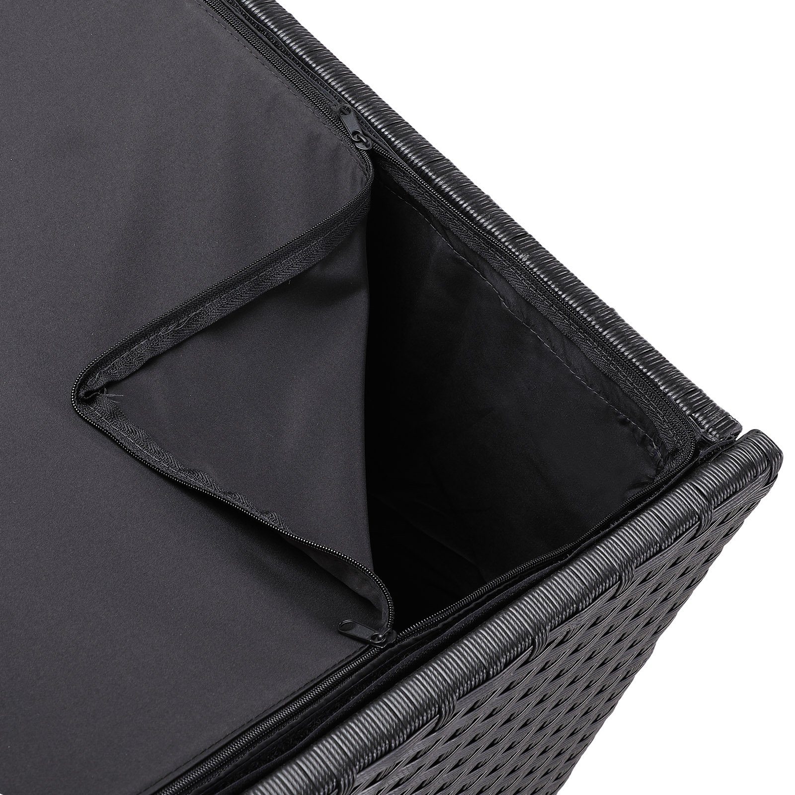 Casaria Auflagenbox, 318 L mit Deckel 75x75x70cm Wasserdicht Gasdruckfeder Garten