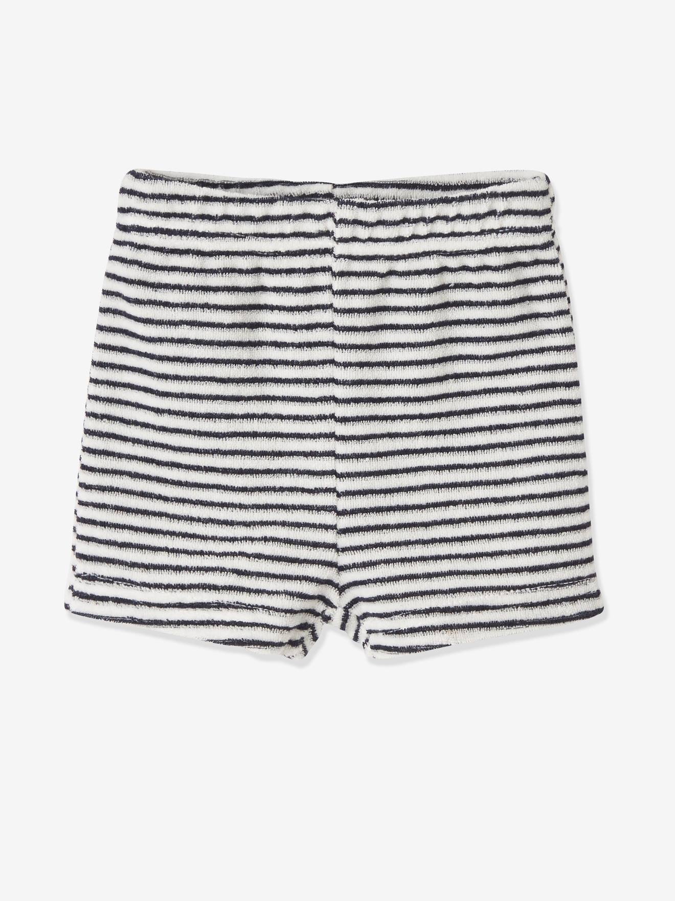 Vertbaudet 4er-Pack Baby Shorts, Frottee Oeko-Tex - pack blau sterne