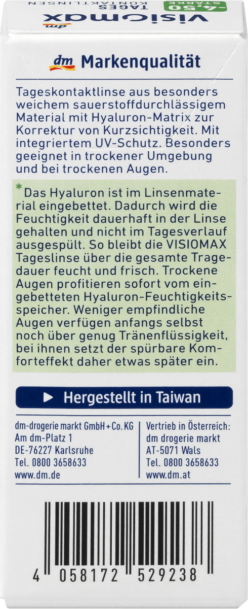 Tageslinse -4,50, 8 St