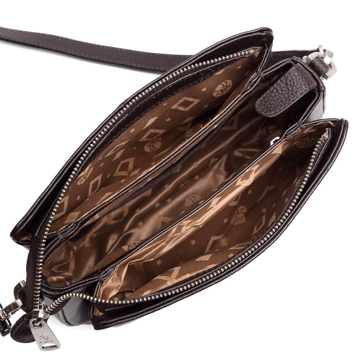 ADAX Handtaschen braun Schultertasche Dea