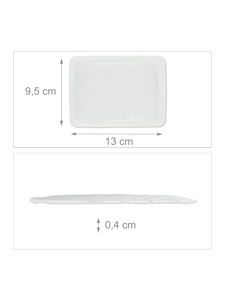 relaxdays 10 x Wärmepads in Weiß günstig kaufen onesize