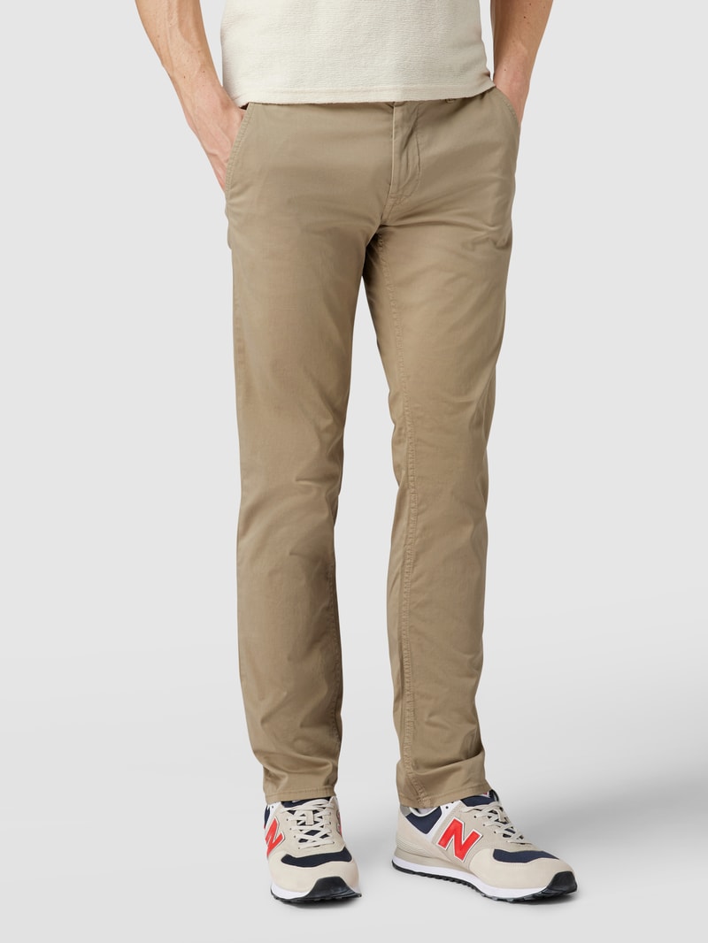 Slim Fit Chino mit Stretch-Anteil in beige