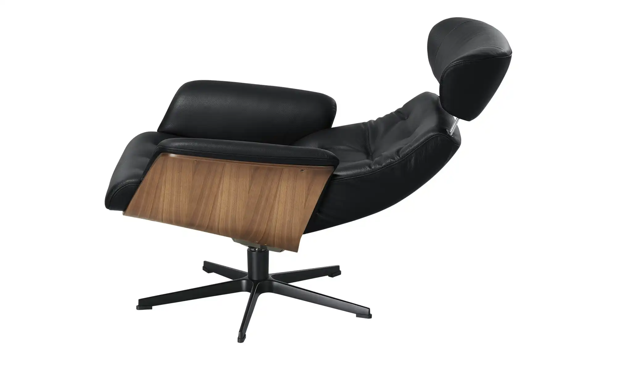 Sessel in Leder mit Knopfnaht