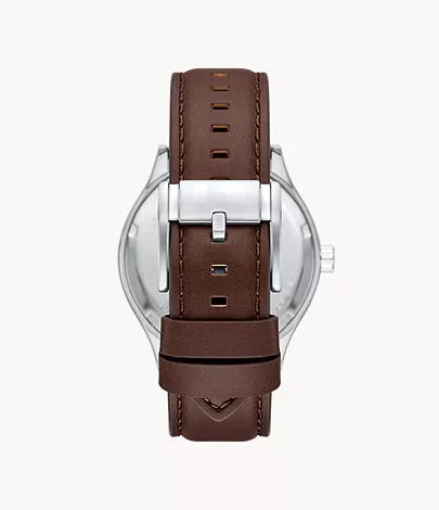 Fossil Outlet Uhr Fenmore 3-Zeiger-Werk Leder braun