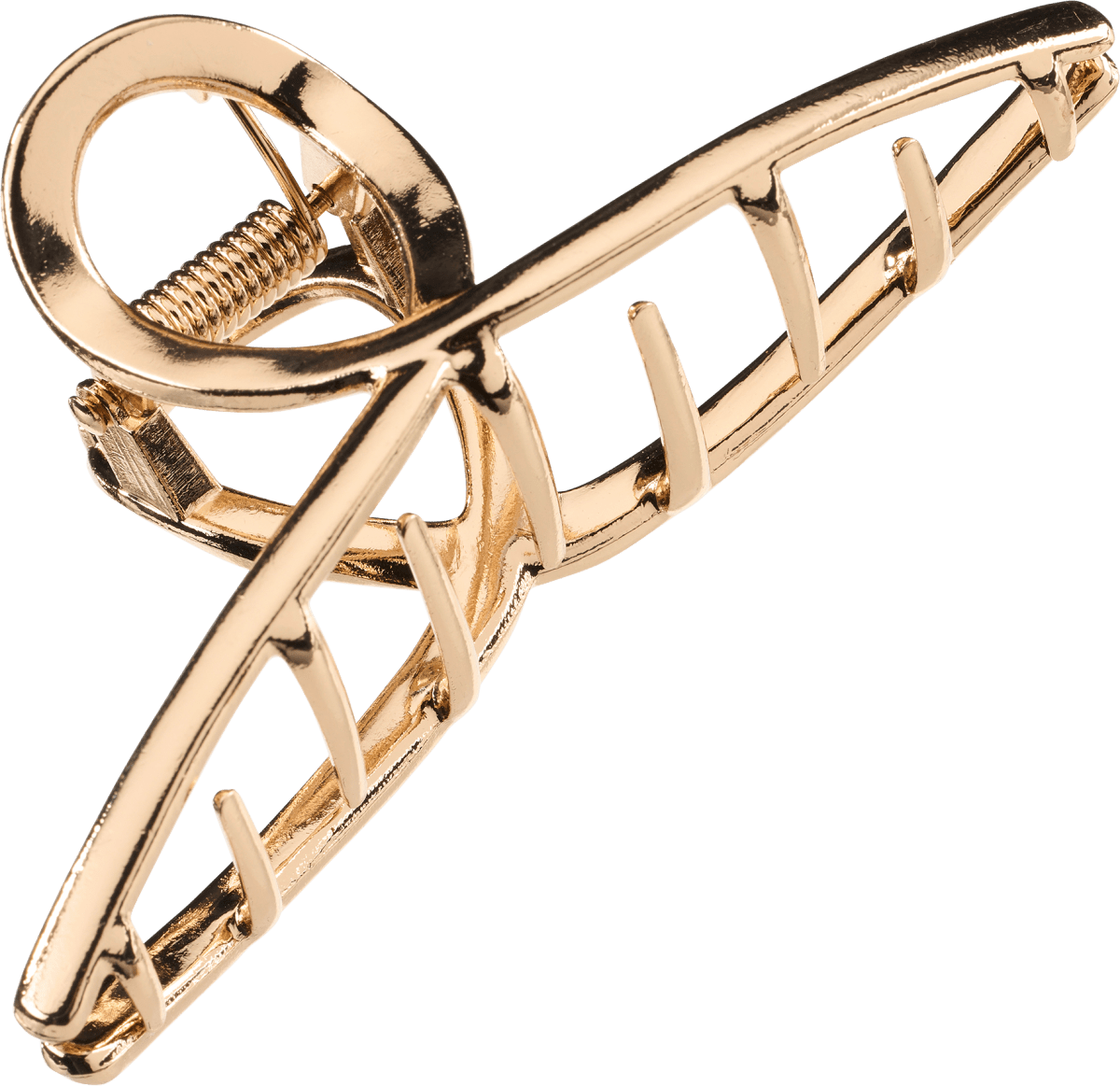 Haarklammer Gold-Optik aus recyceltem Metall, 1 St
