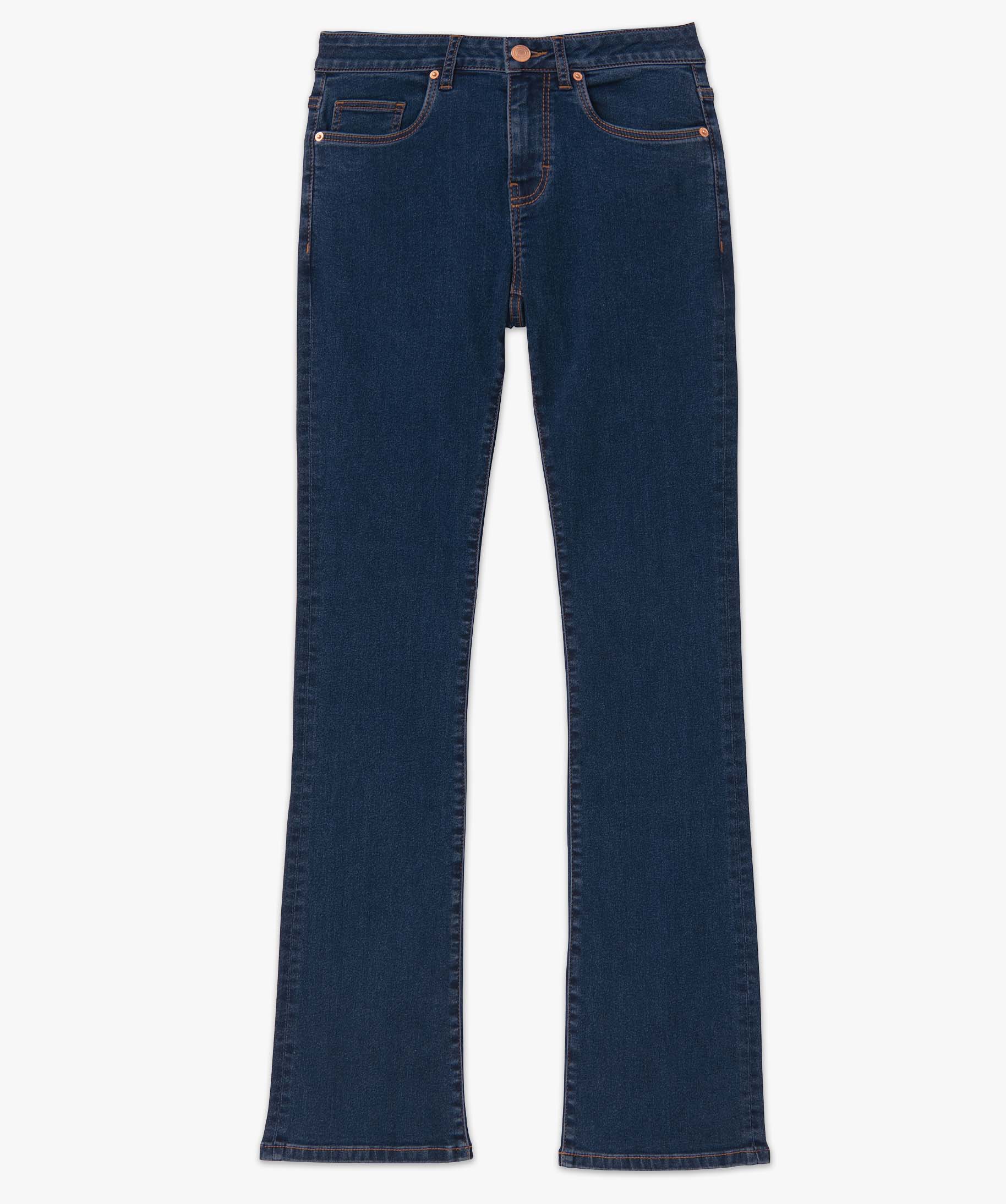 Jean femme coupe Bootcut stretch brut | GEMO