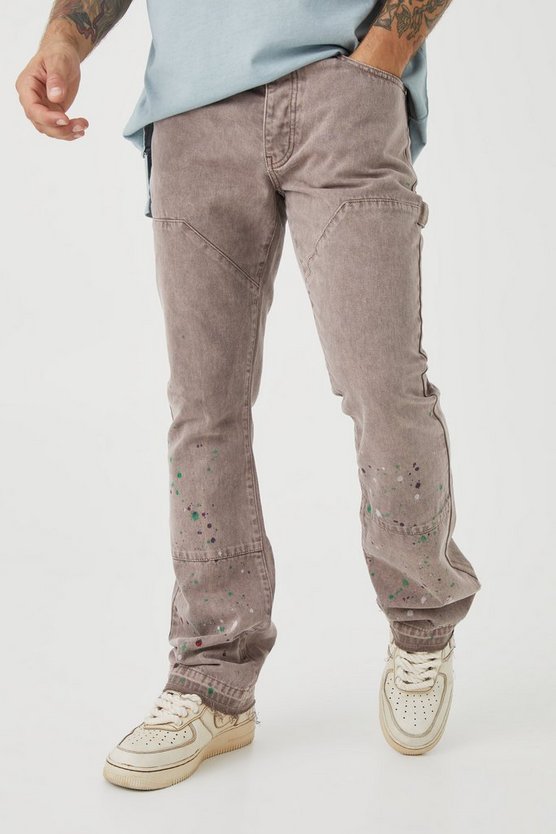 Slim-Fit Schlagjeans