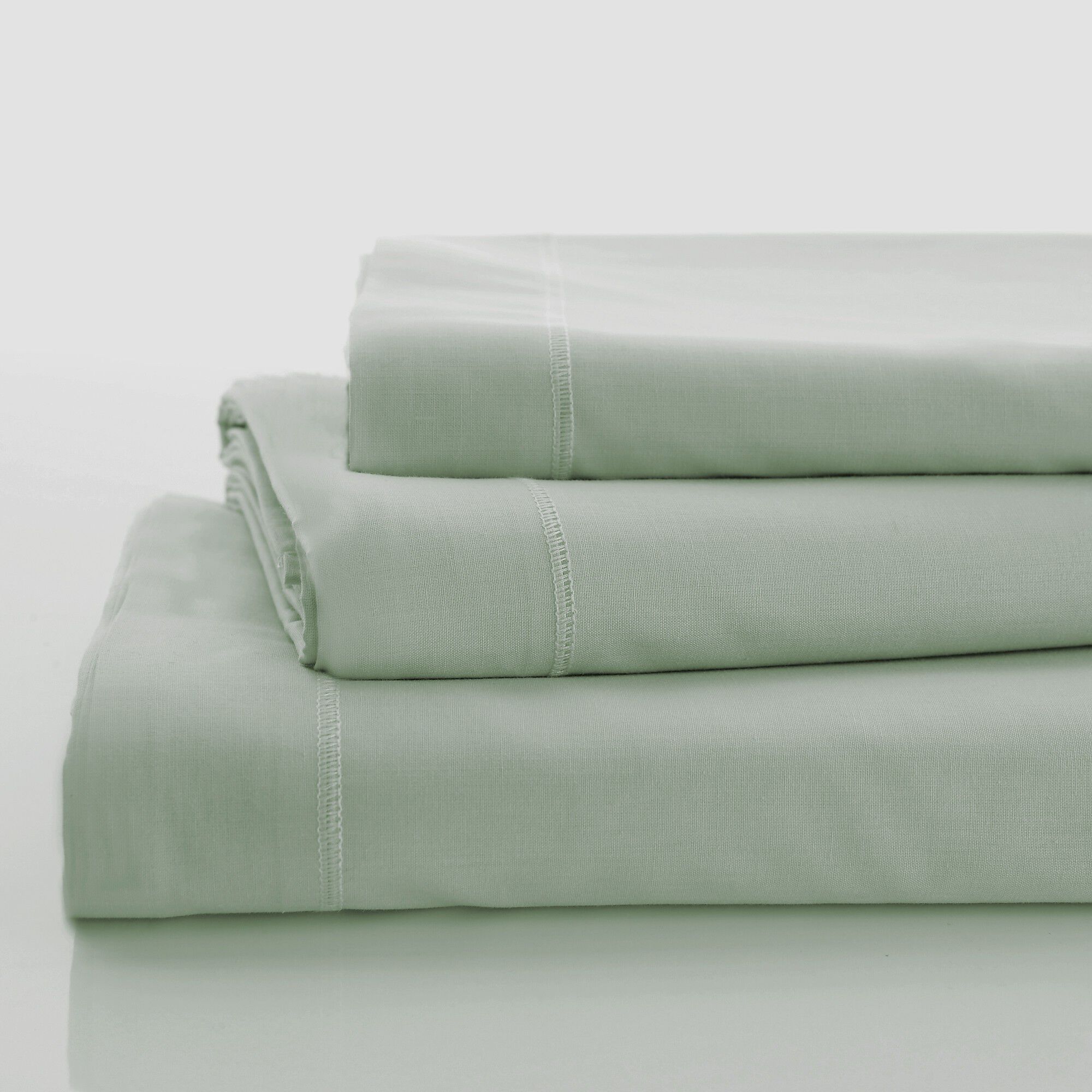 Linge de lit uni polyester-coton Colombine