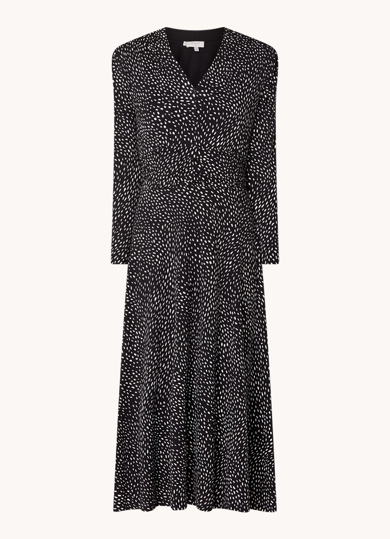 Vestido midi Hobbs Drew con cinturón de lazo