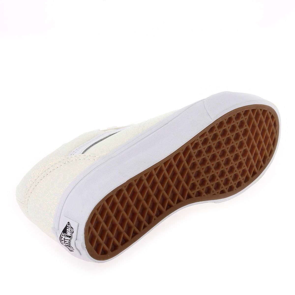 Vans  OLD SKOOL GLITTER WHITE - Blanc pailleté