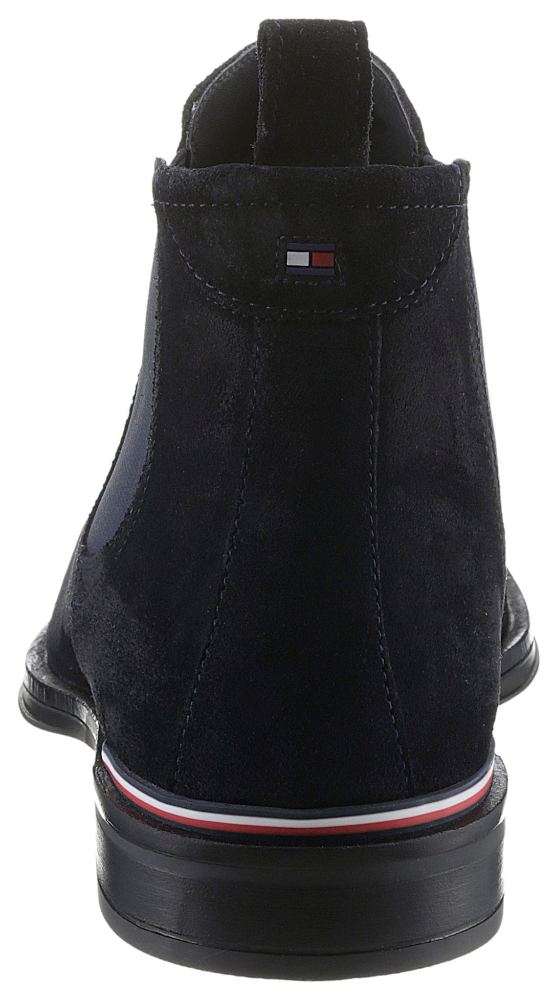 Tommy Hilfiger CORE RWB HILFIGER SUEDE CHELSEA Chelseaboots mit Streifen in der Ferse