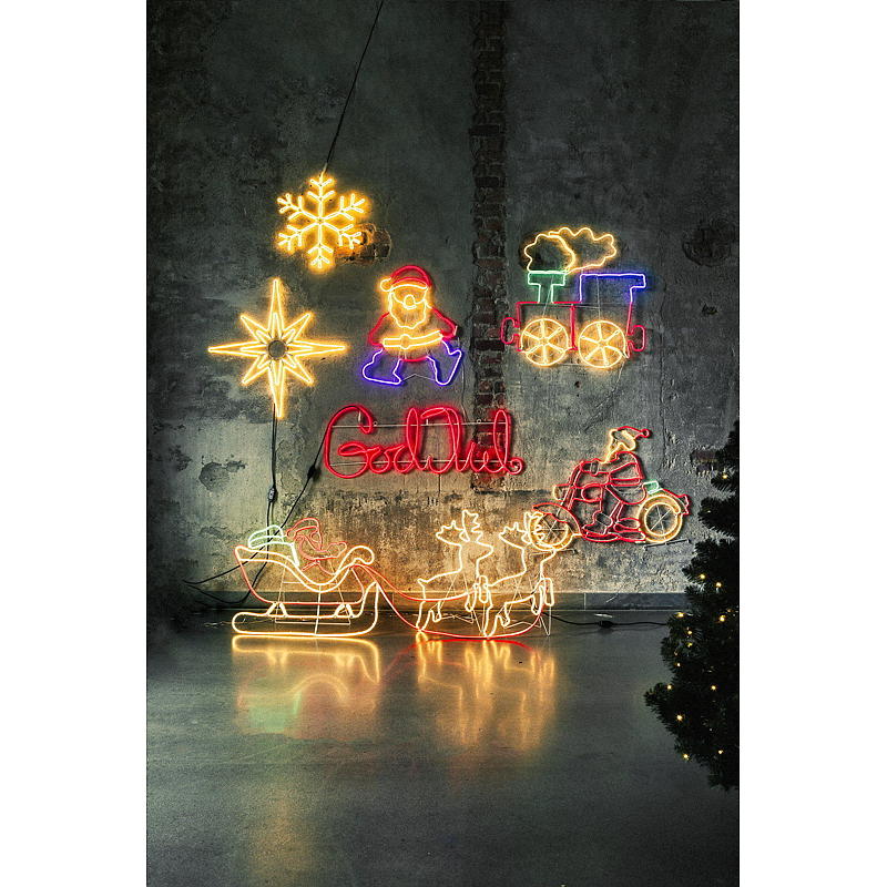 Light IT Lysskilt lokomotiv 85x83 cm neon