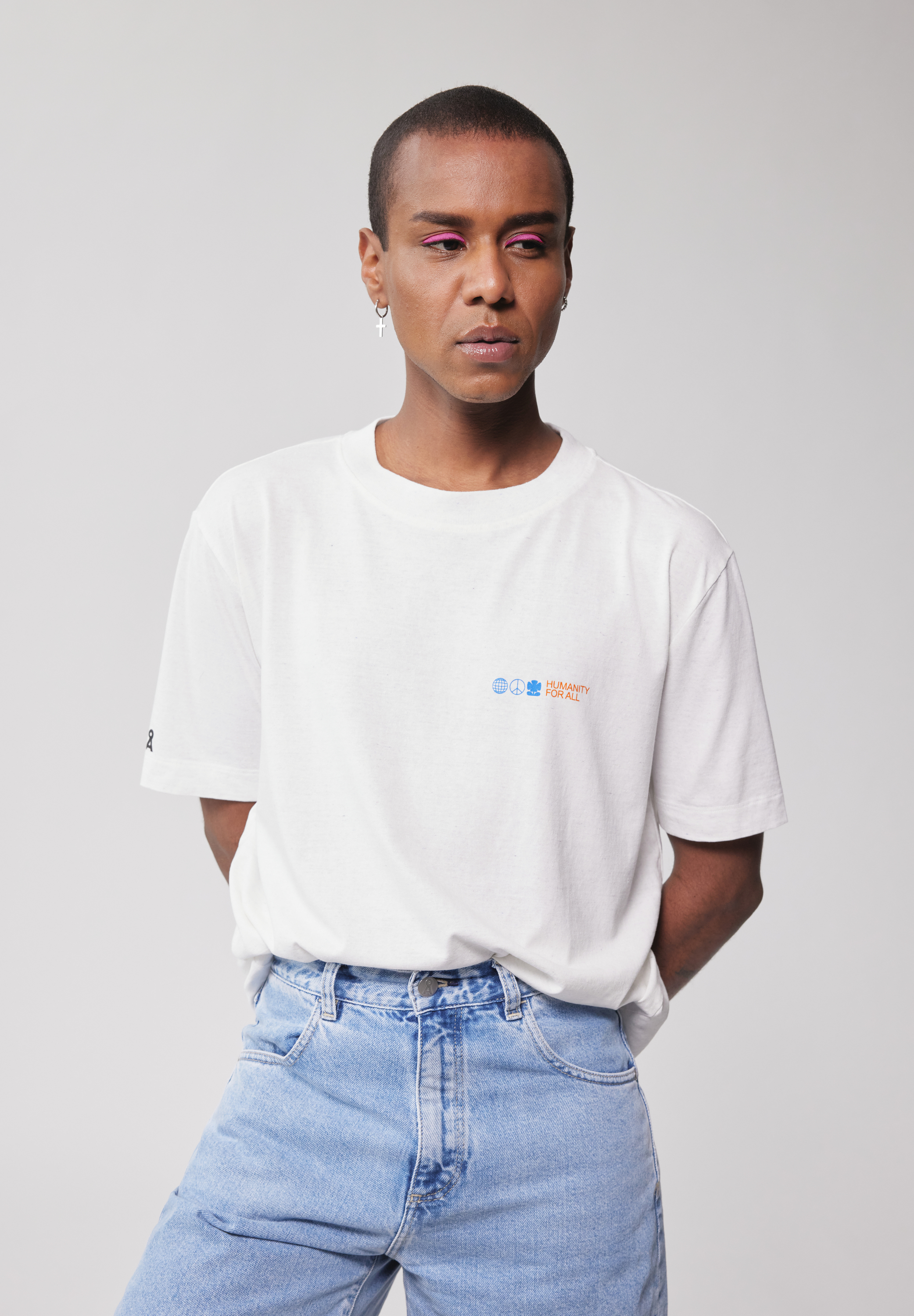 T-Shirt aus recycelter Baumwolle Tencel™ Mix