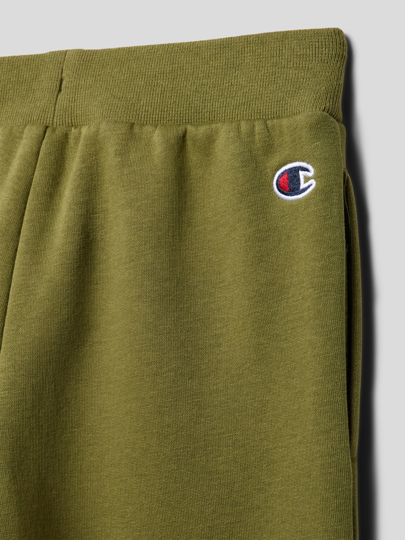 Sweatpants mit Label-Stitching Modell 'Rochester' in khaki
