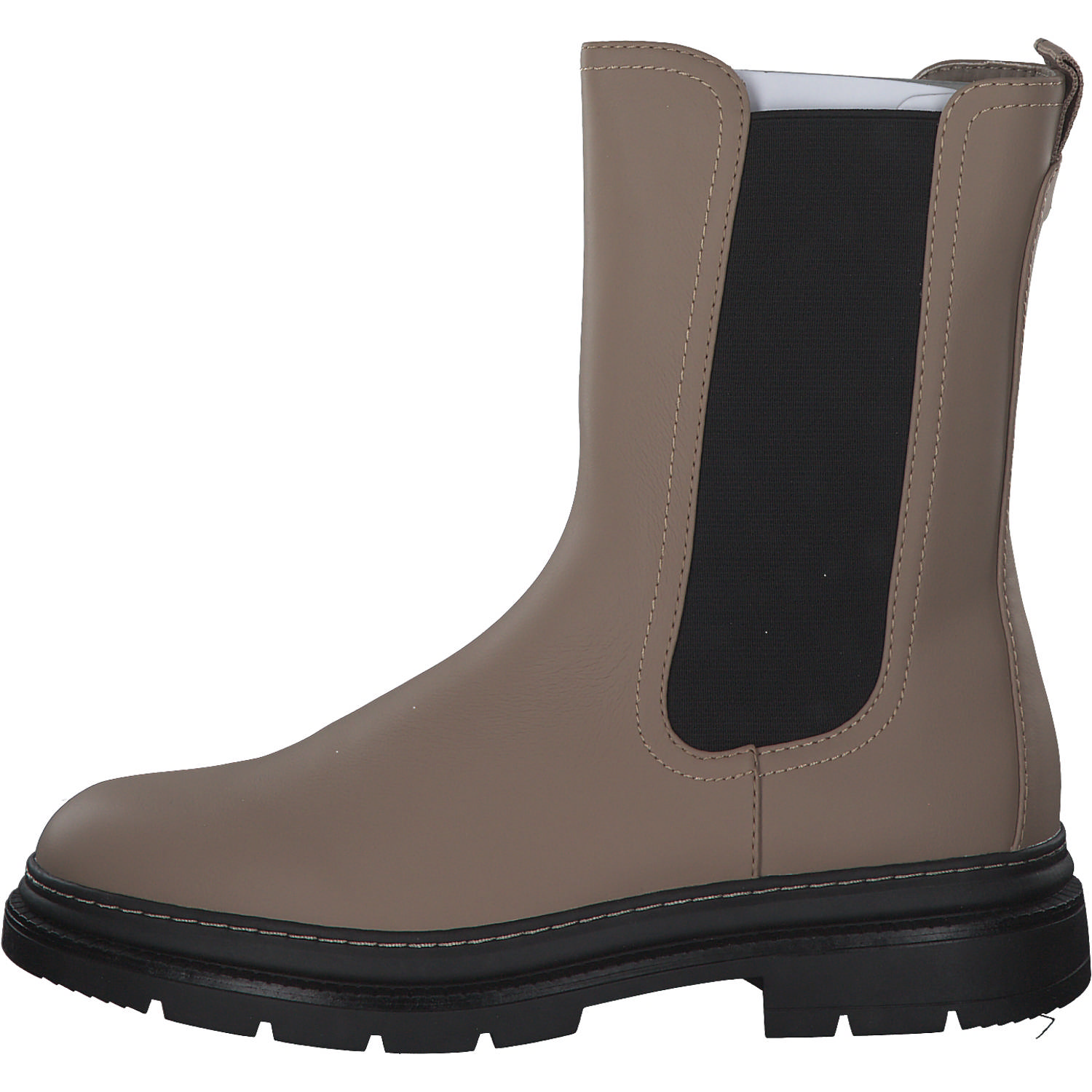 Tamaris 25452, Chelsea Boots, Damen, taupe/schwarz