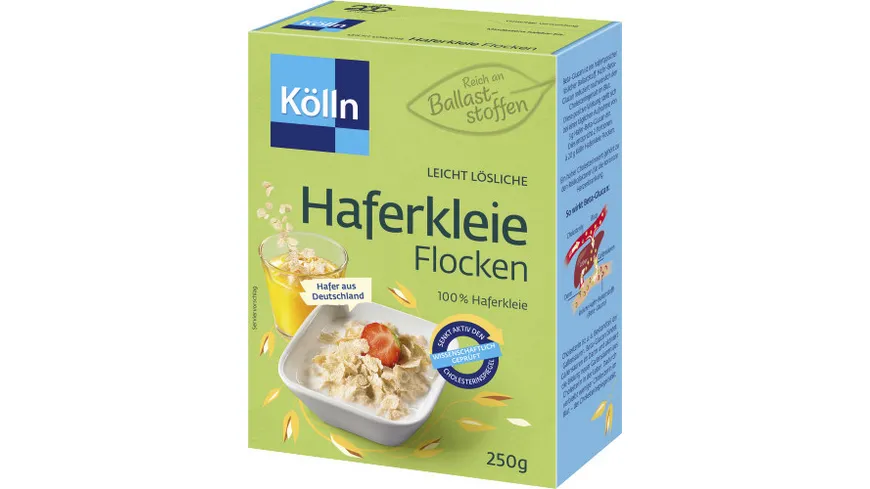 Kölln Balance Leicht Lösliche Haferkleie Flocken 250 g