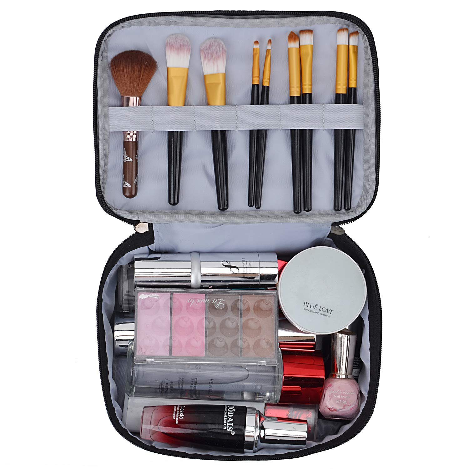 FeelGlad Kosmetikkoffer Makeup Bag,Kosmetiktasche Transparent,Cosmetic Bag (Spar-Set), in schlichter Optik