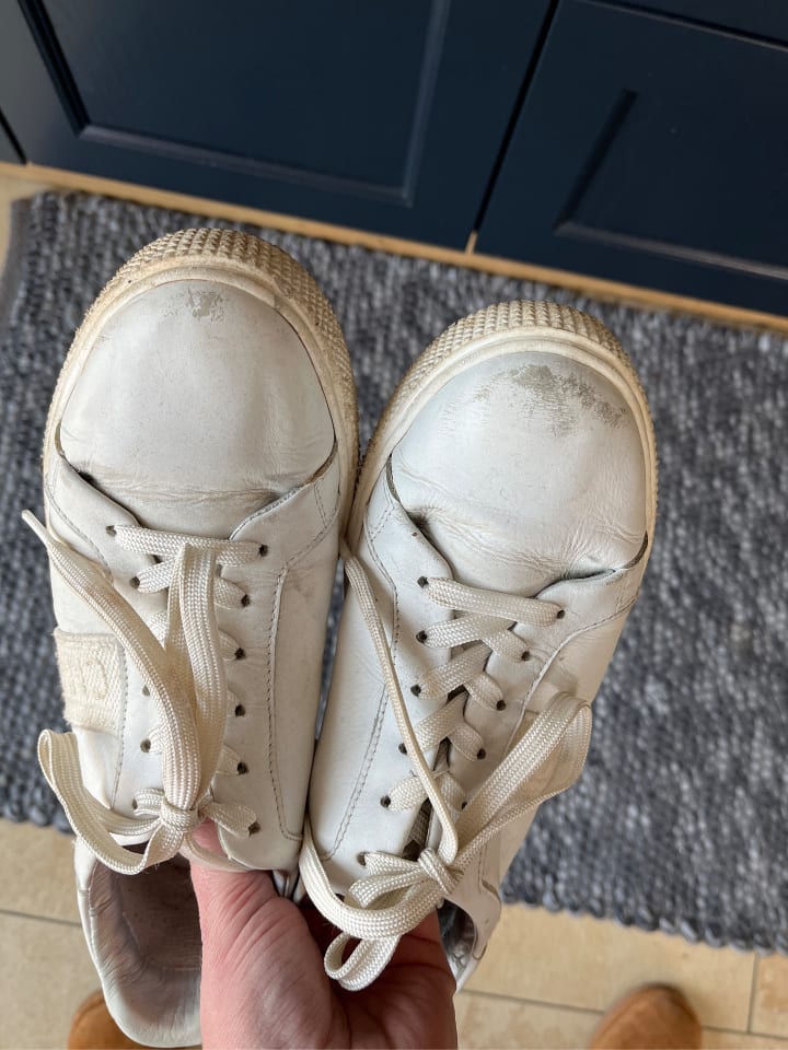 Cinque Leder-Sneakers in Weiß günstig kaufen 40