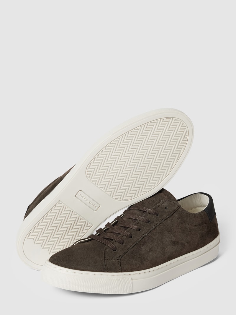 Sneaker aus Leder Modell 'COREY' in hellgrau