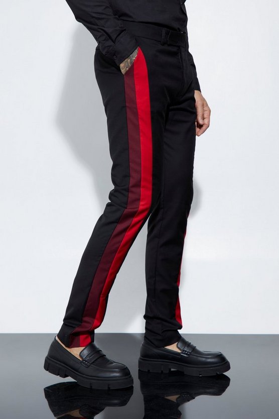 Tall Skinny Colorblock Anzughose