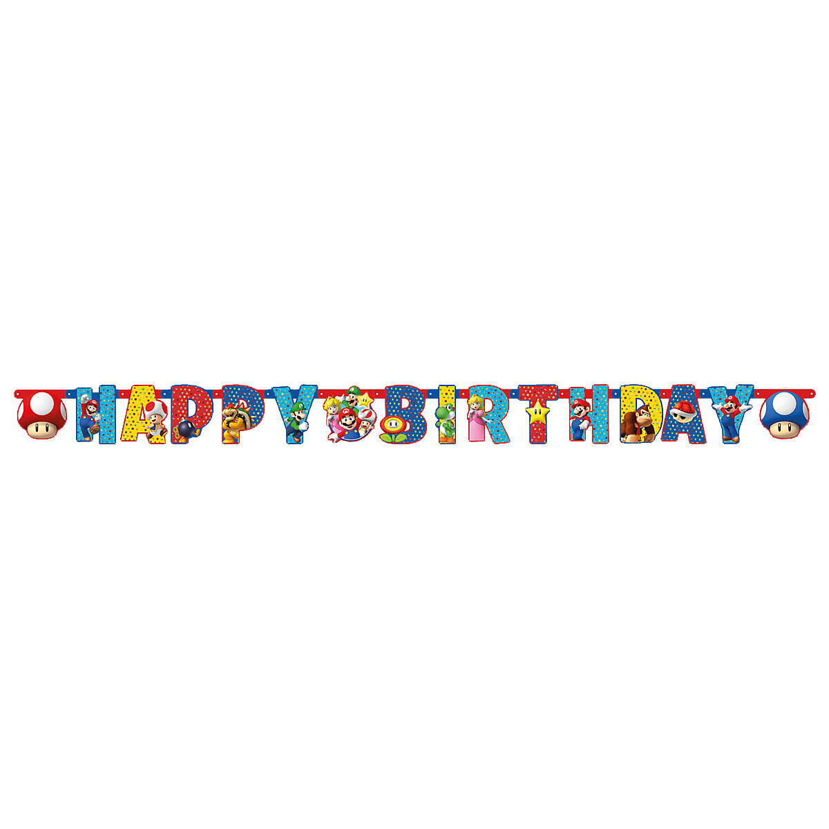 Partykette Super Mario, 190 x 15 cm