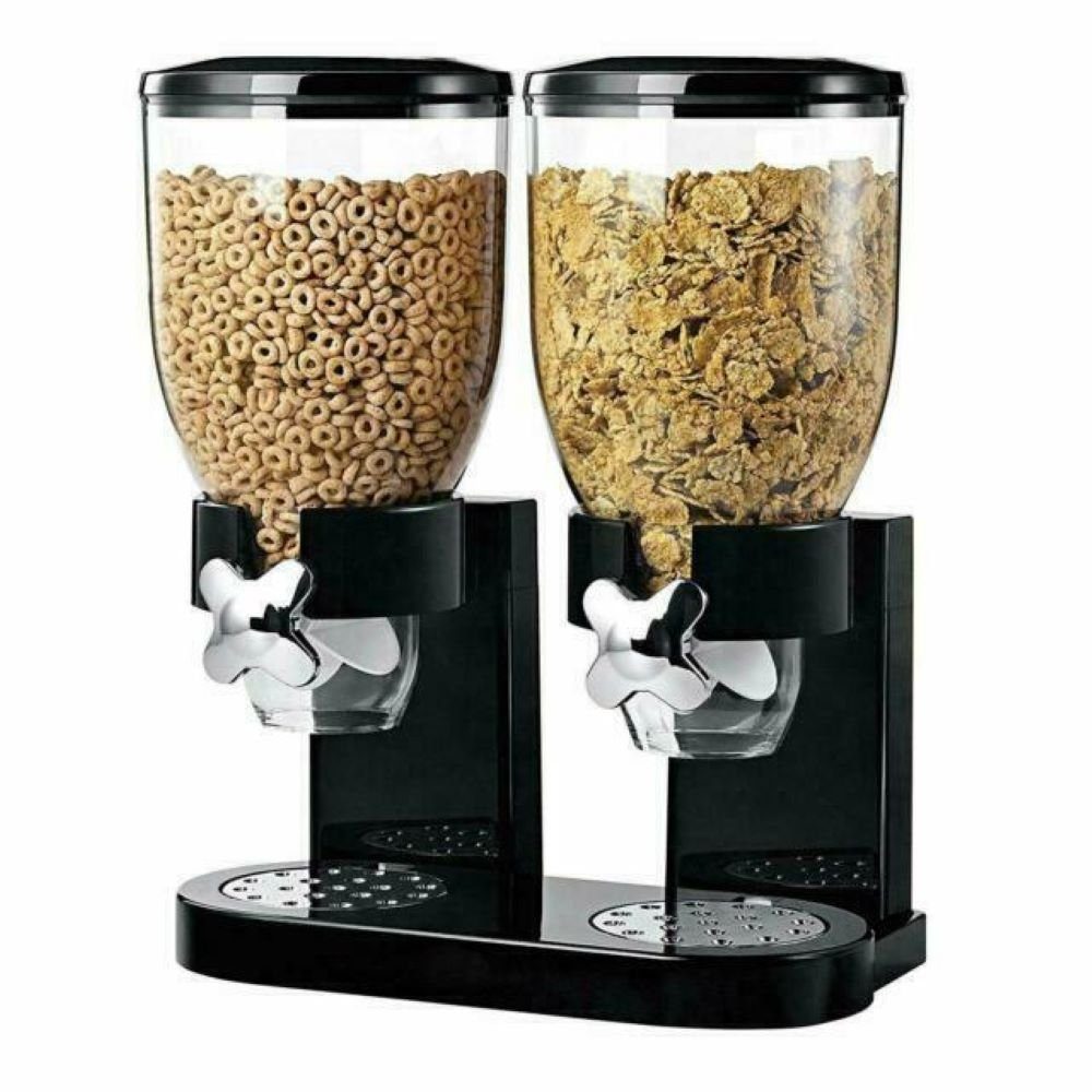 RHP Vorratsdose Müslispender doppelt, Kornflakes Spender, Cerealienspender, Cornflakes