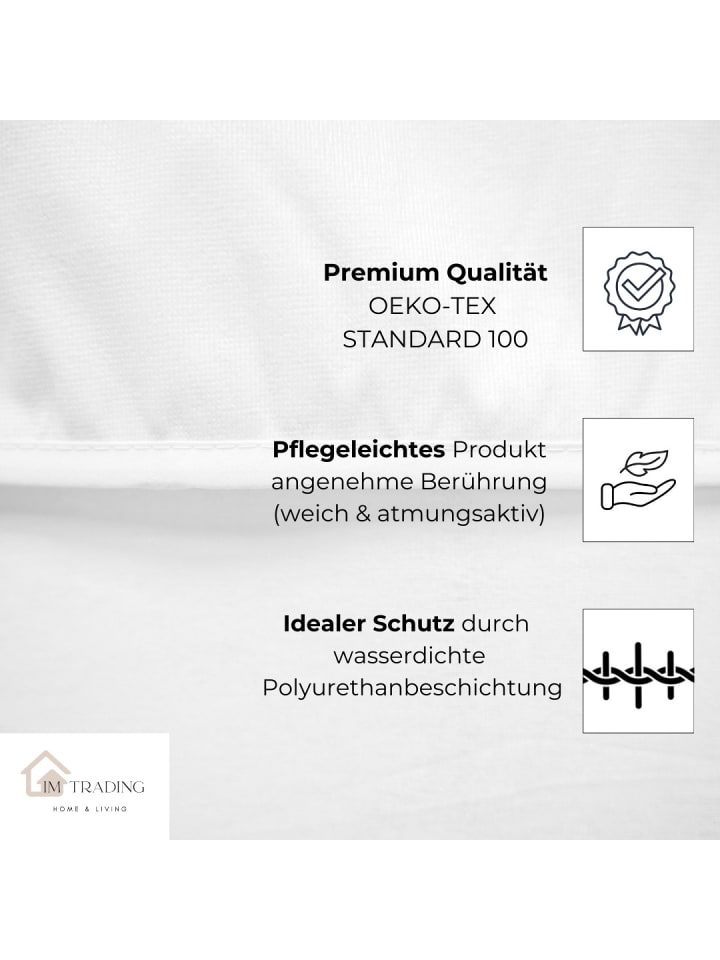 COFI 1453 Inkontinenz Matratzenauflage Matratzenschoner Wasserdicht Bett Schutz in Weiß günstig kaufen 140 x 200 cm