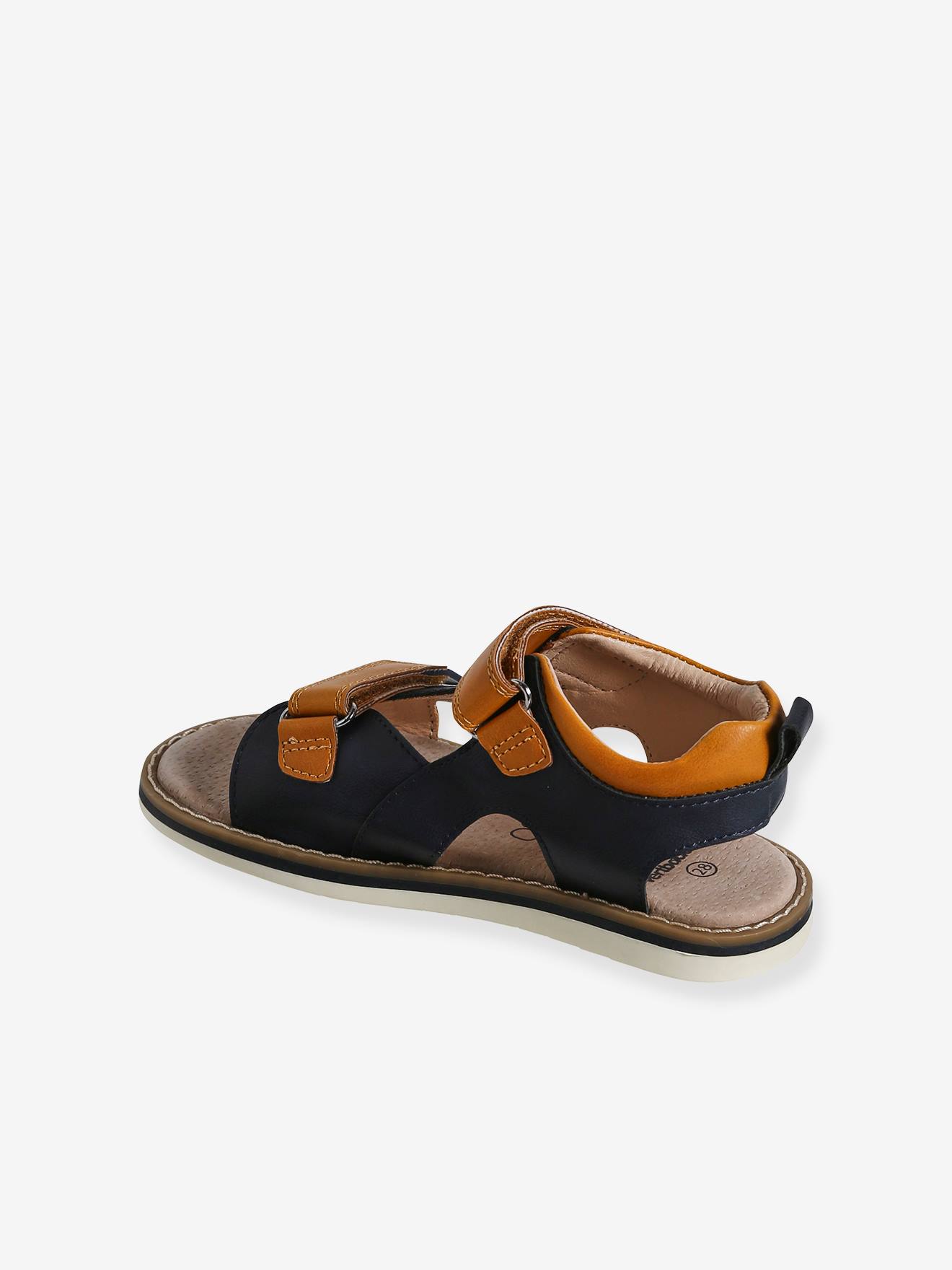 Vertbaudet Kinder Sandalen mit Anziehtrick - marine