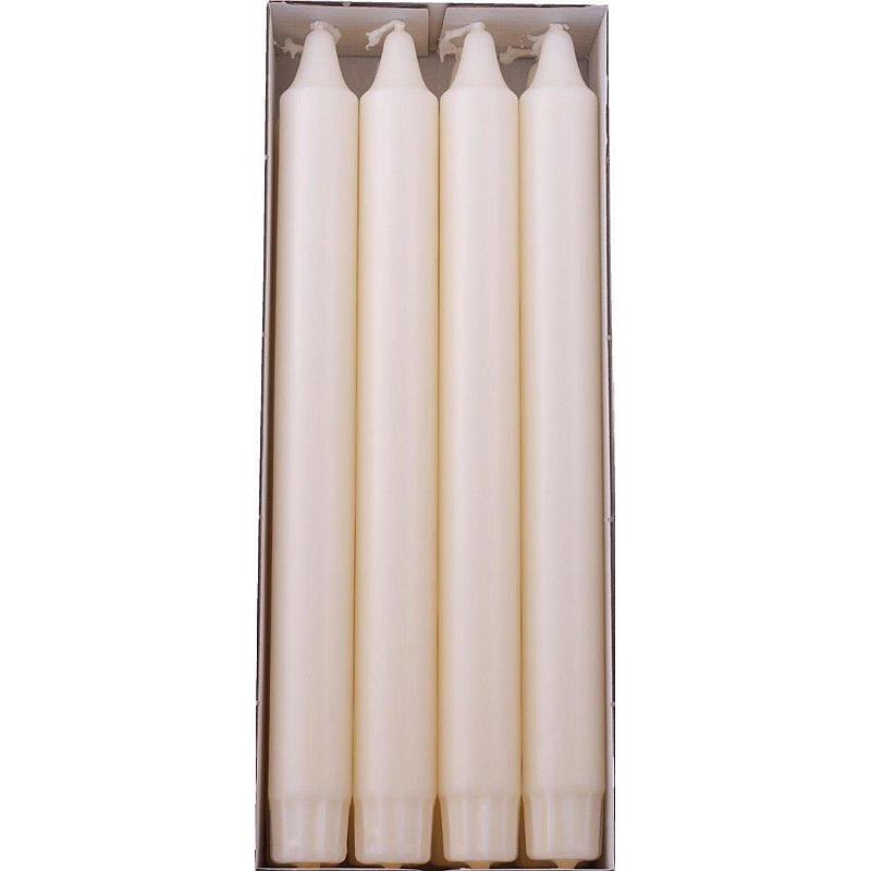 Vie Eco Kronelys 8-pk 24 cm eco elfenben
