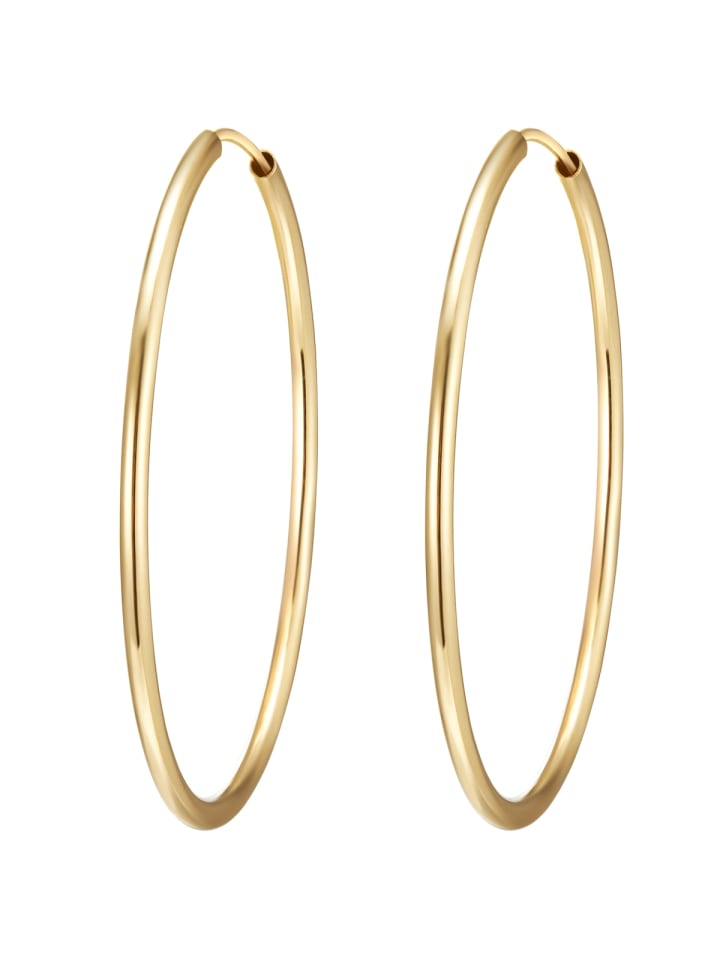 Rafaela Donata Creolen Sterling Silber gelbgold in gelbgold günstig kaufen 4 cm