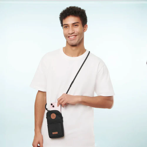 Berlin Black Phone Pouch