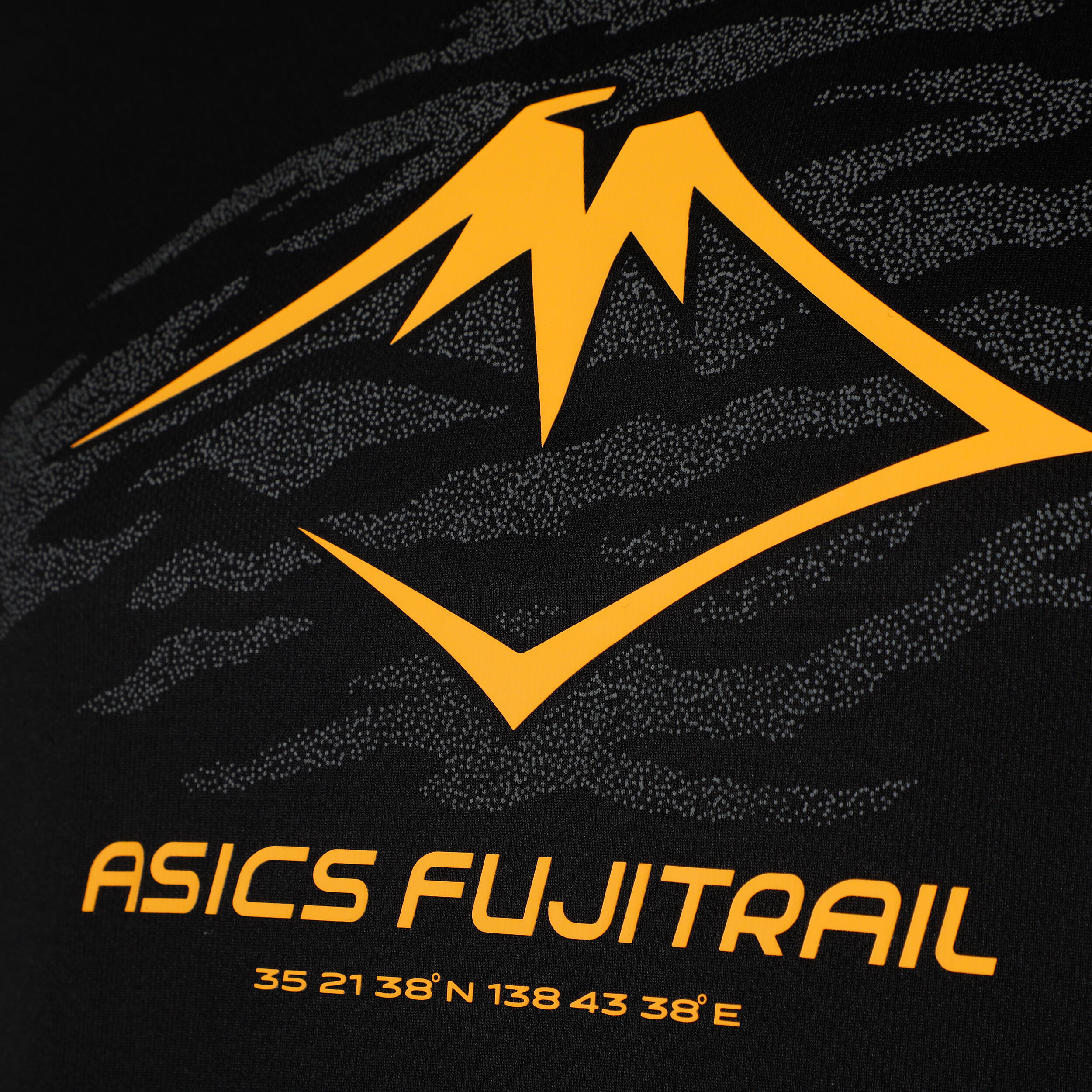 Fujitrail Logo Laufshirt Herren - Schwarz