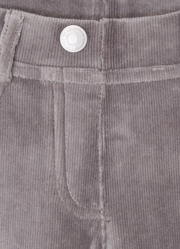 Pantaloni drepți din catifea reiată Benetton