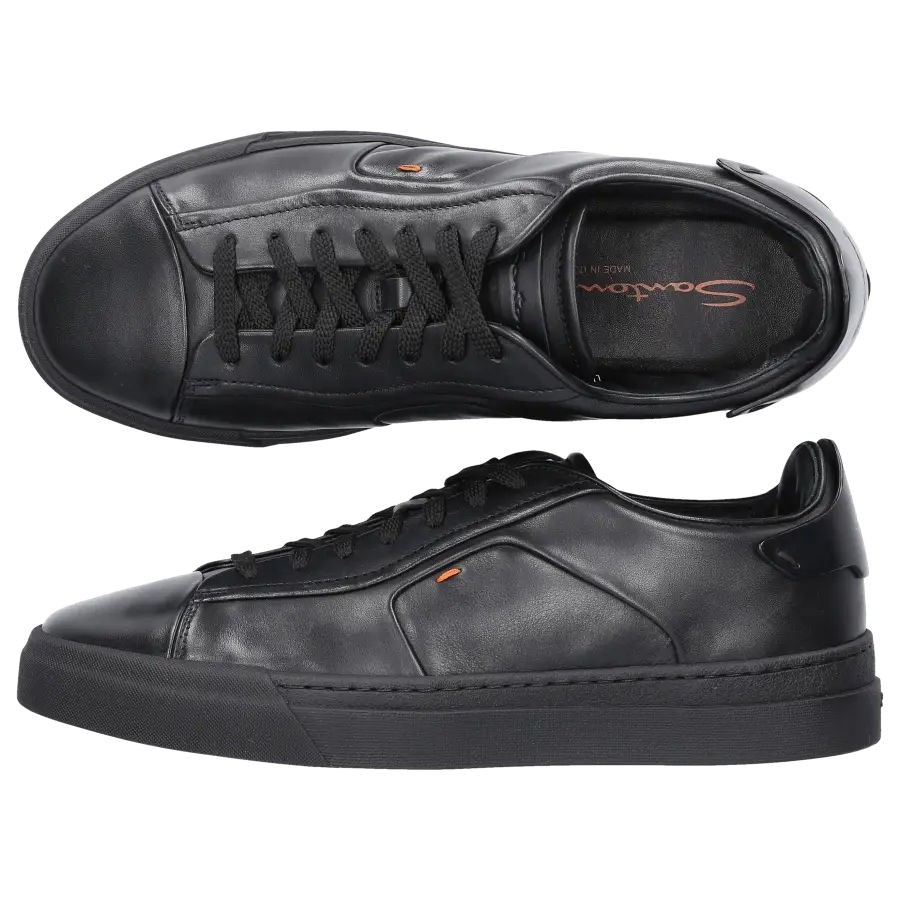 Santoni - Sneaker low DARTS Kalbsleder - schwarz