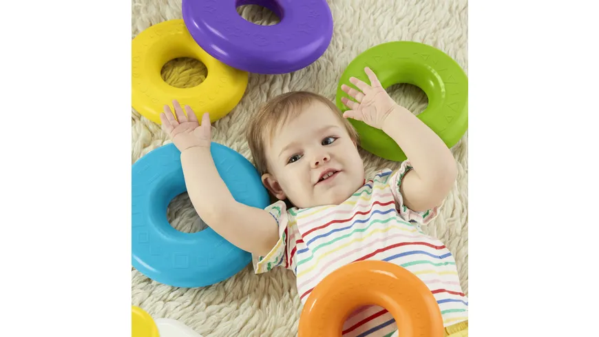 Fisher-Price Gigantische Farbring Pyramide, Steckspielzeug, Stapelturm