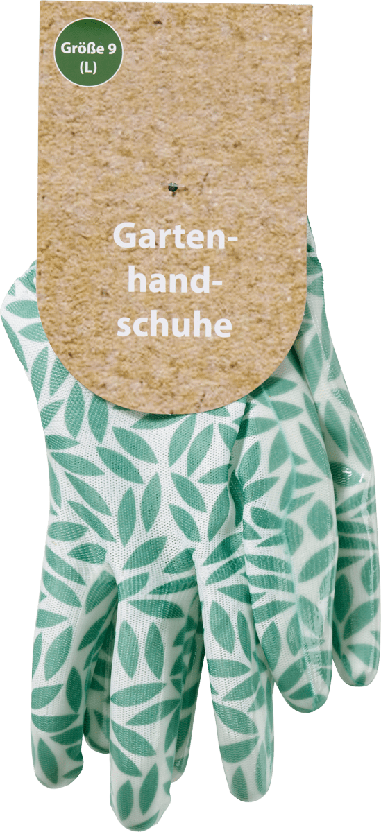 Gartenhandschuhe für Erwachsene, weiß/grün (Größe 9), 1 St