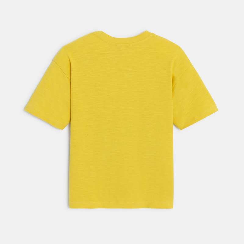 T-shirt garçon jaune tropical Catimini