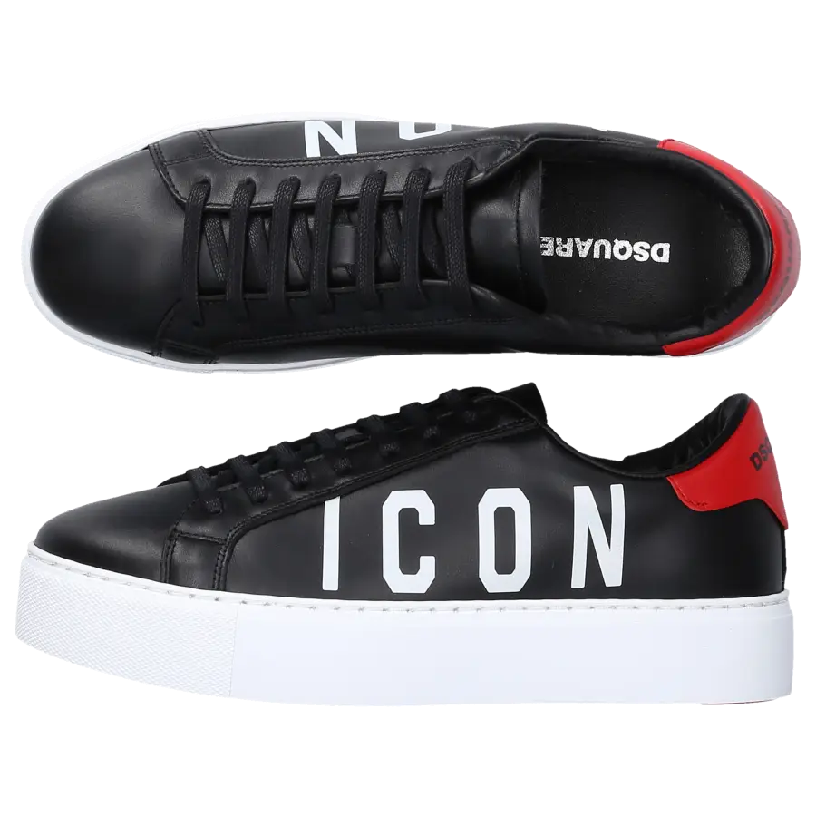 Dsquared2 - Sneaker low NEW TENNIS Kalbsleder - schwarz