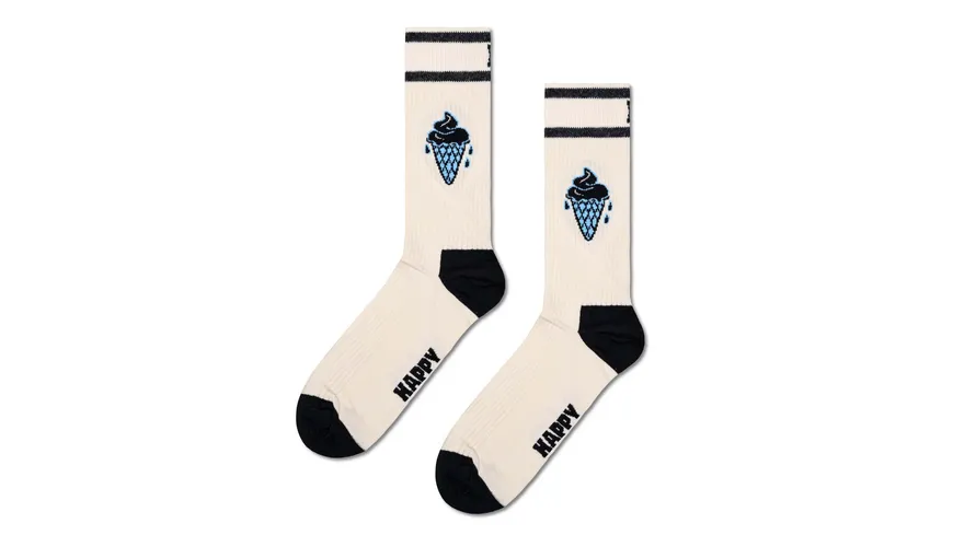 Happy Socks Unisex Socken Ice Cold White