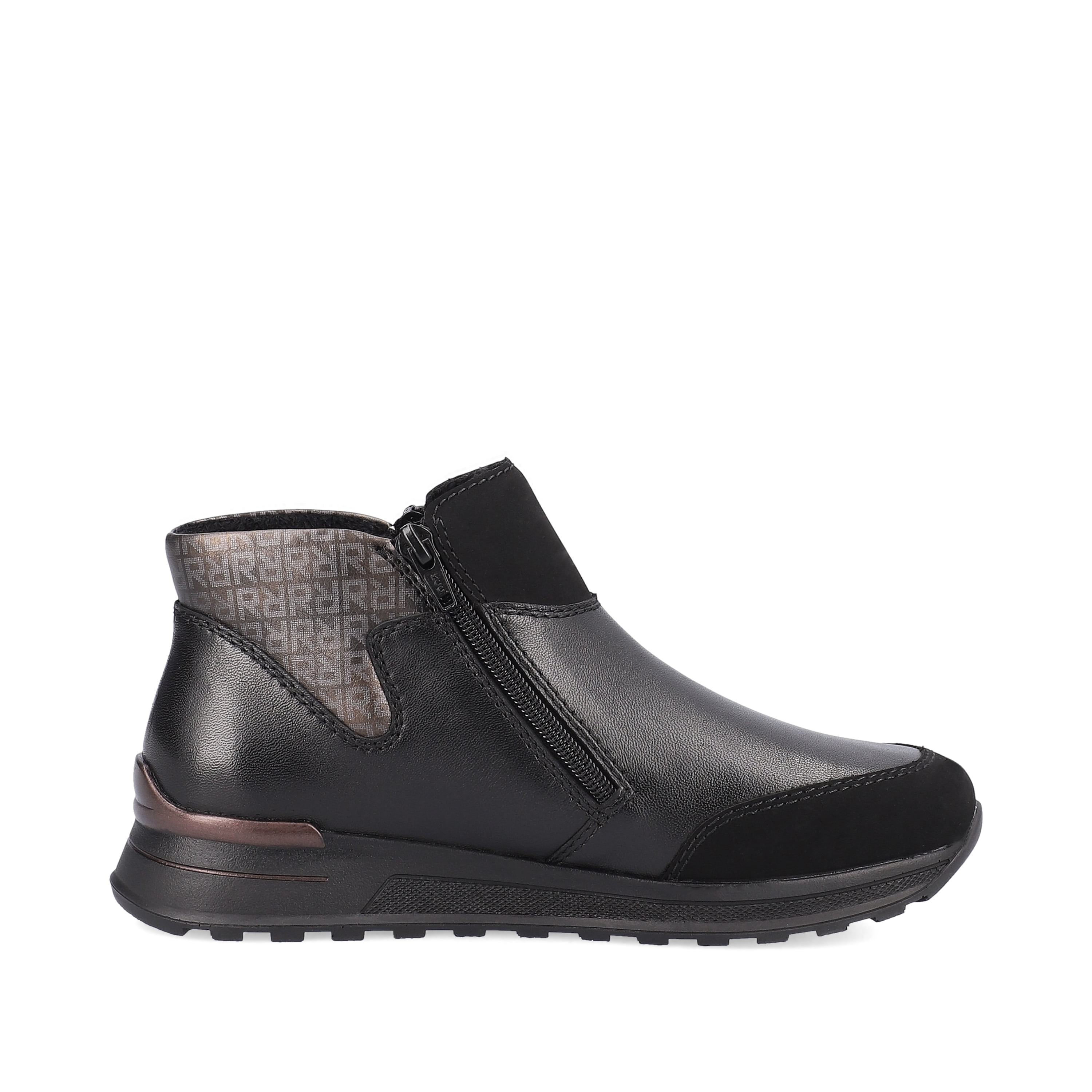 Rieker Damen Slipper tiefschwarz