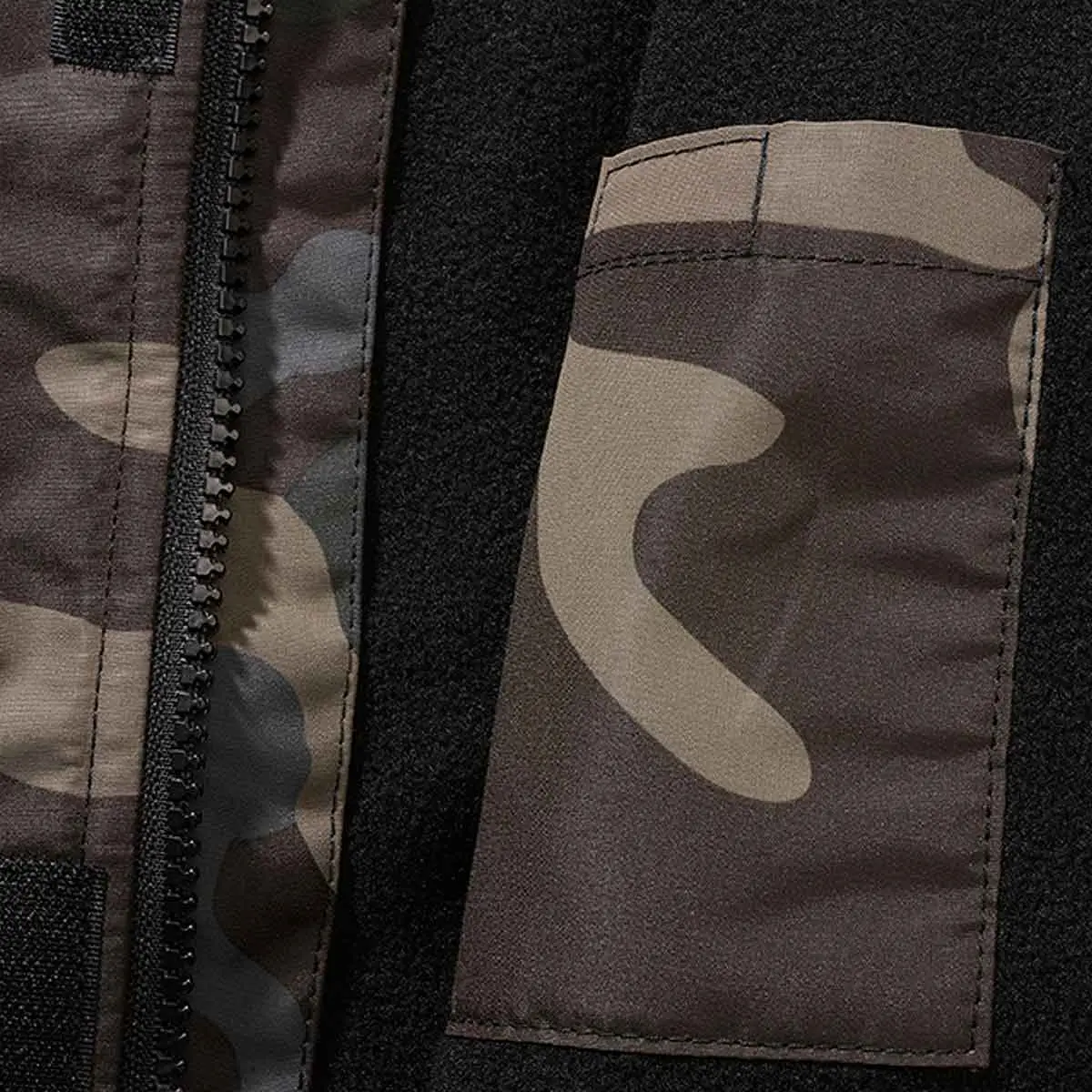 Kinder Windbreaker Frontzip darkcamo