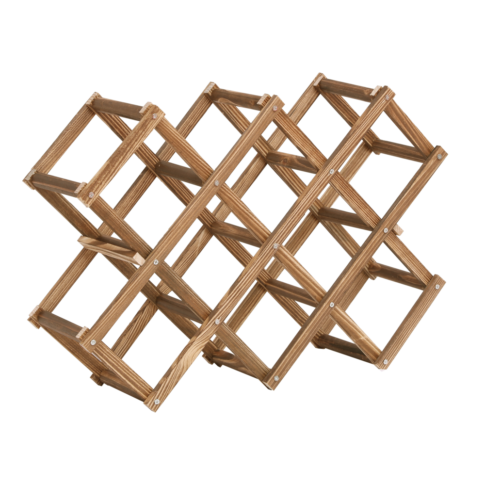 Happy Home Happy Home Weinregal für 10 Flaschen faltbar HWR16-HOL Holz
