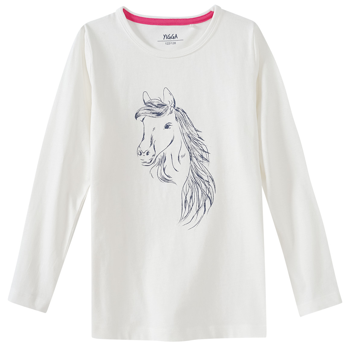 Mädchen Schlafanzug mit Pferde-Motiven