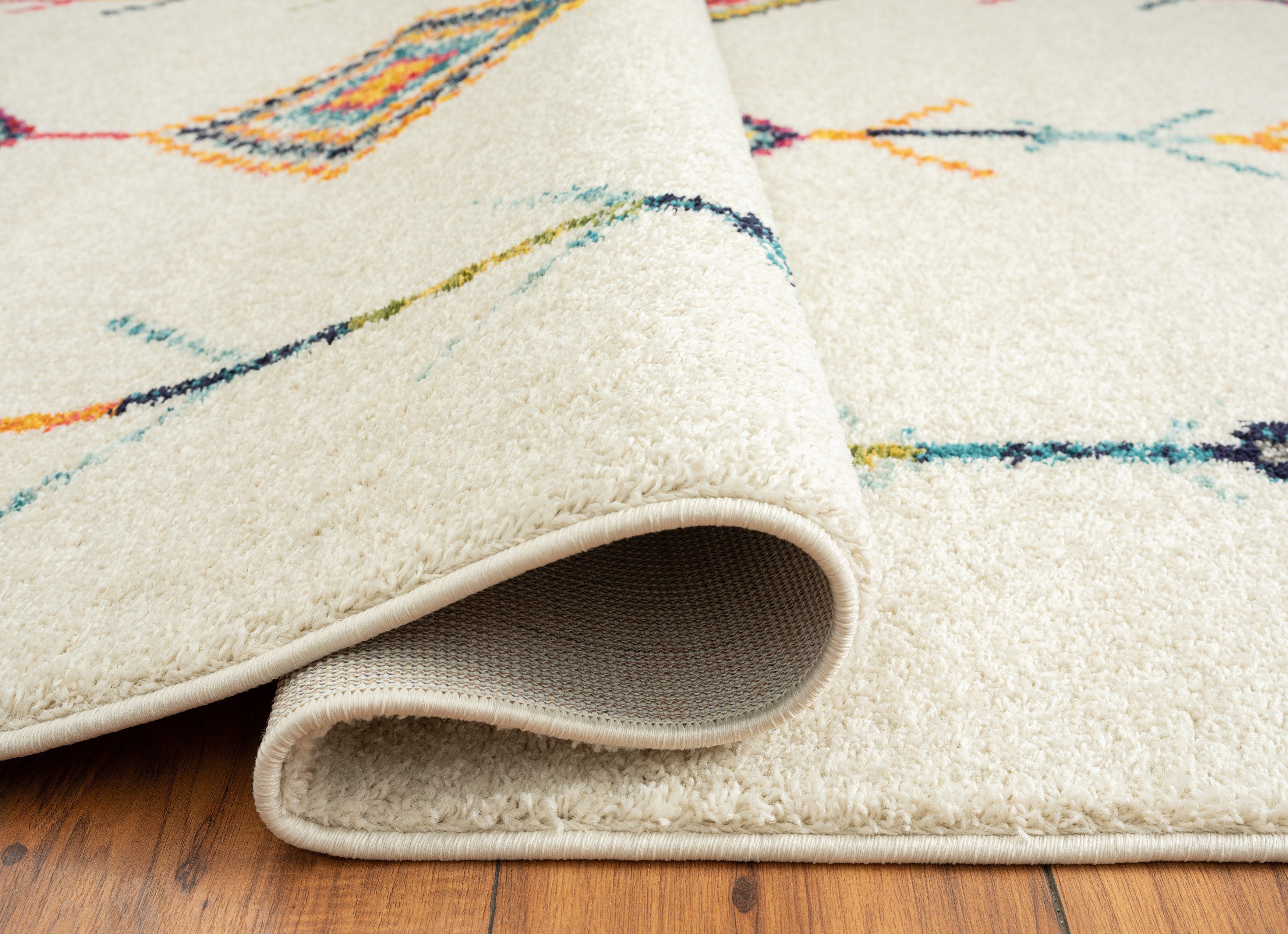 Orientteppich MARAKESH 2471C, TEPPIA, rechteckig, Höhe: 20 mm, Kurzflor Teppich Wohnzimmerteppich Bunt läufer Flur