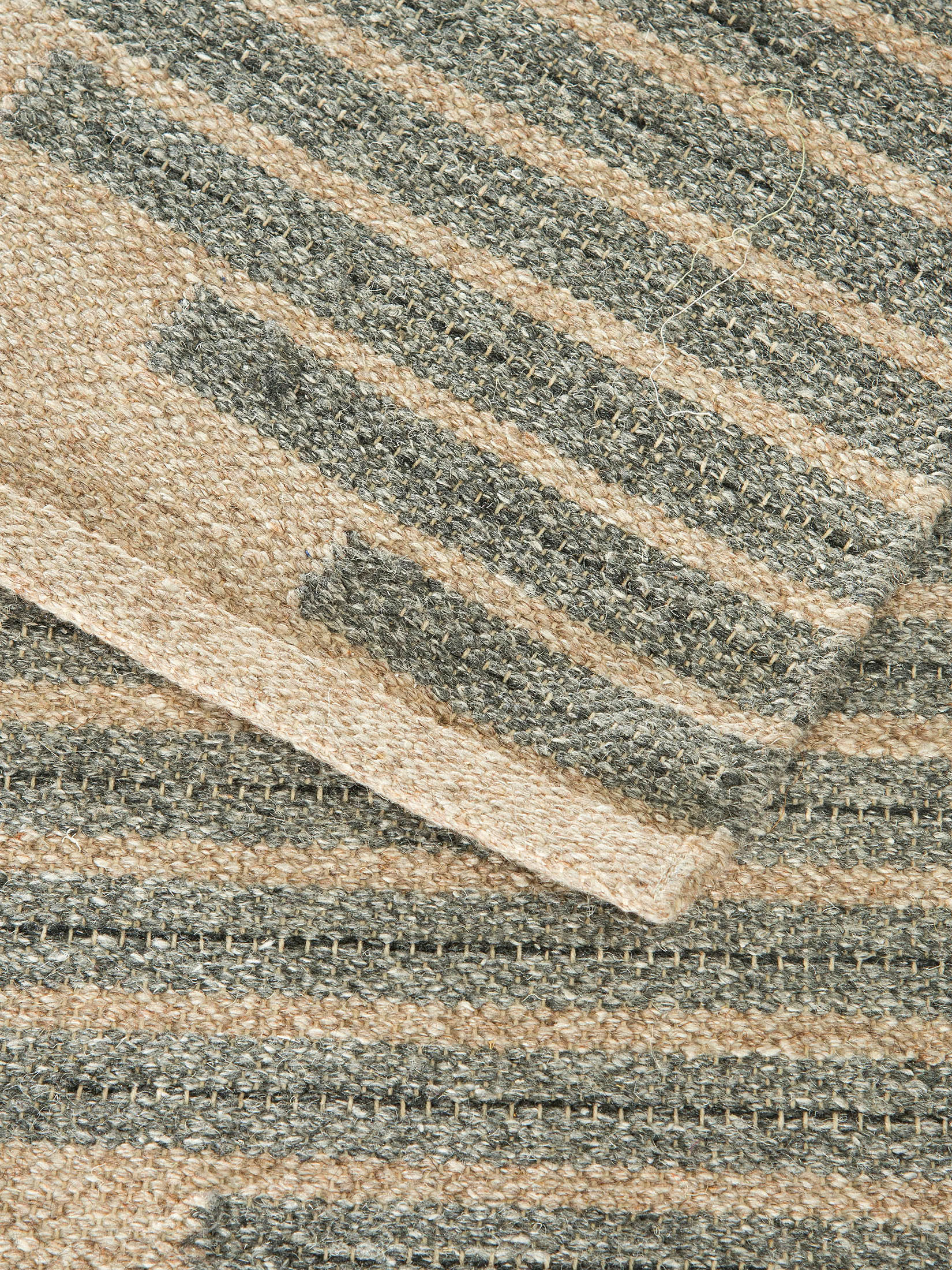 Ruda Flachgewebe-Teppich, Light Greige