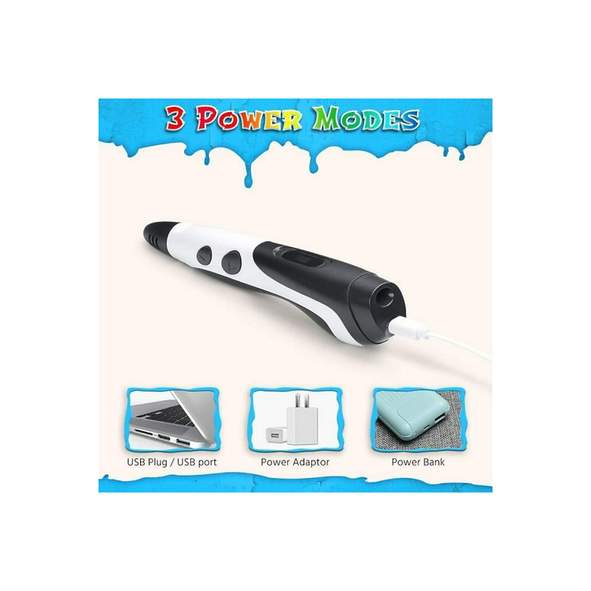 3D-Druckstift 3D-Malerei DIY handgefertigtes Lernspielzeug für Kinder Lernspielzeug für Kinder