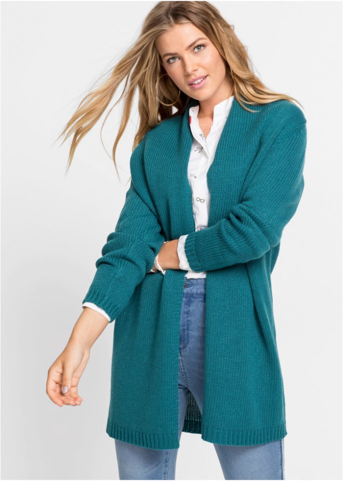 Longstrickjacke