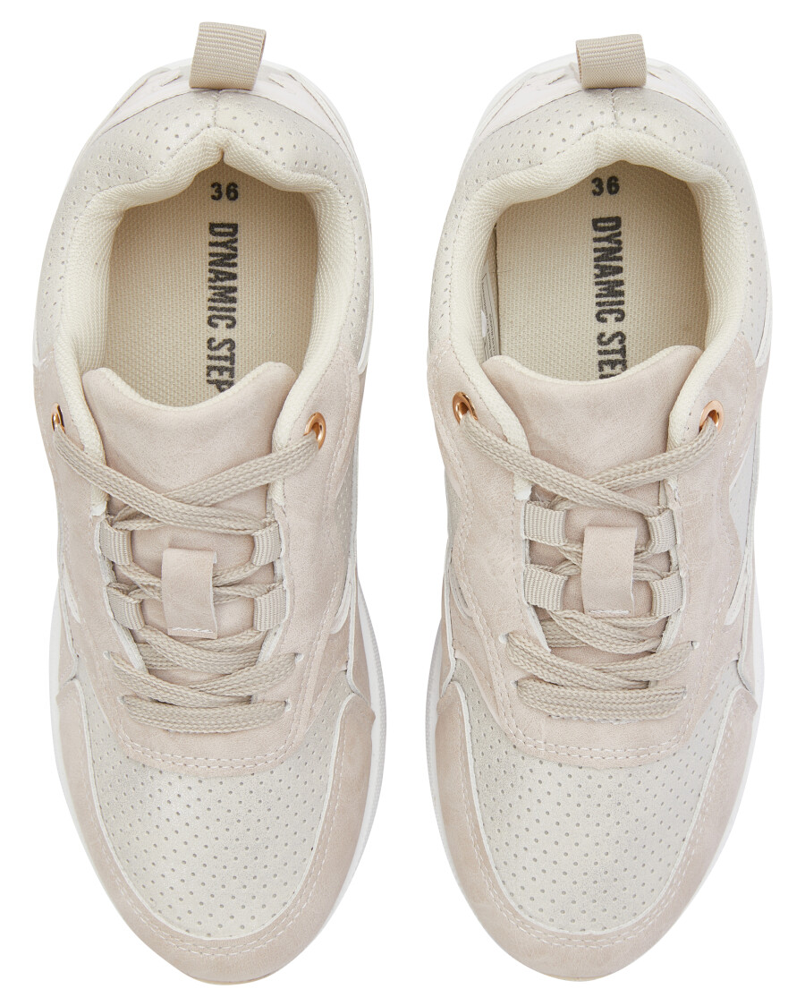 Naturfarbene Sneaker