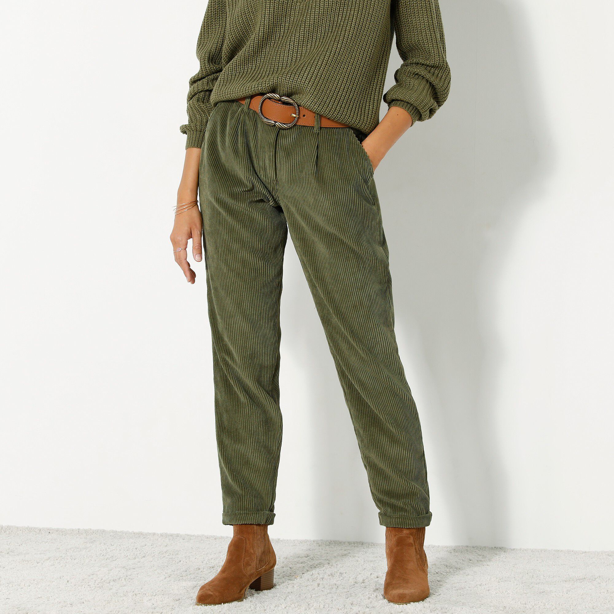 Pantalon 7/8ème, velours